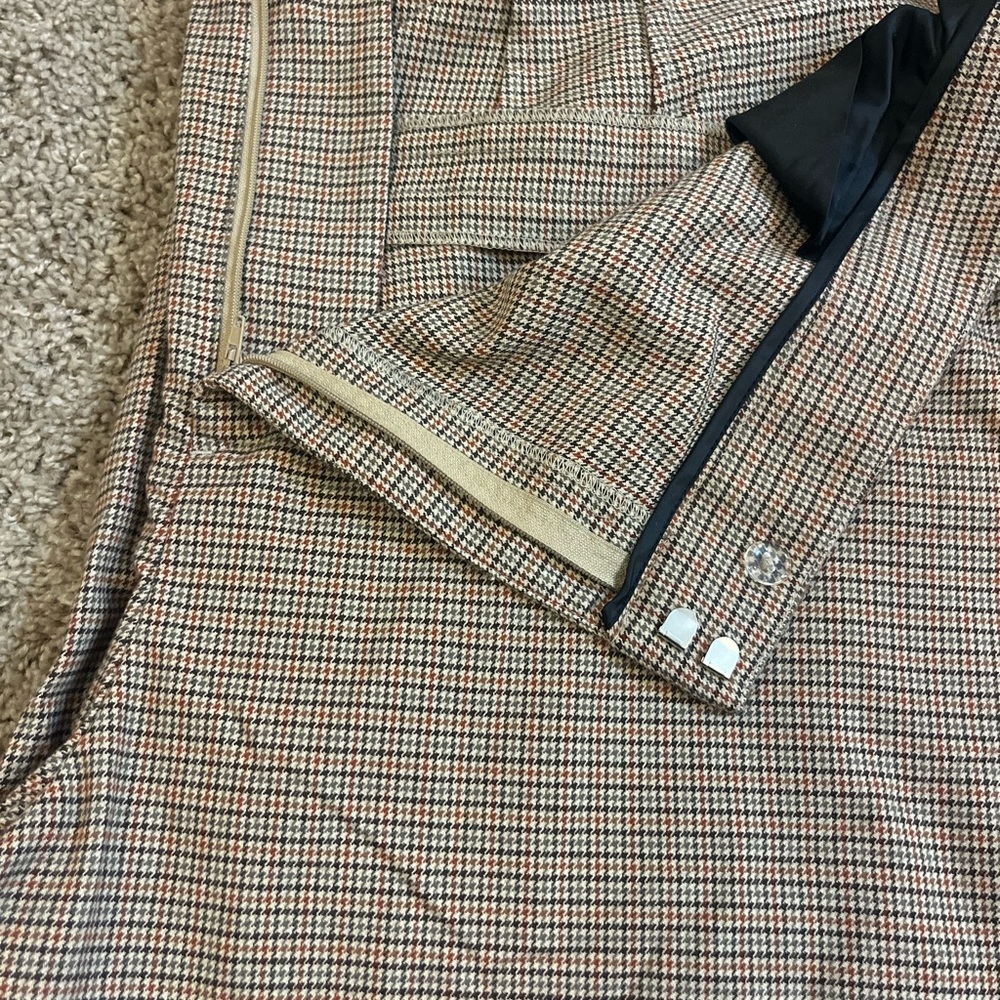 Eloquii 3-Piece Plaid Pants Set w/ Tie-Neck Blouse NWT - Picture 6 of 6
